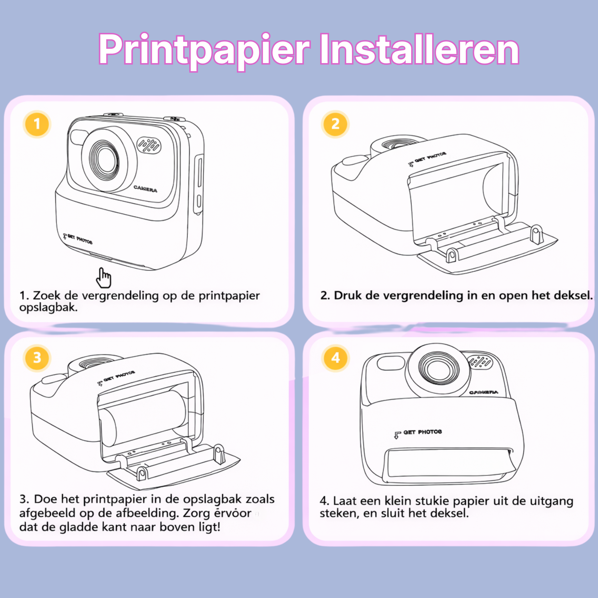 Kindercamera met Printer | Direct Foto’s Printen | Inclusief 32GB SD-kaart